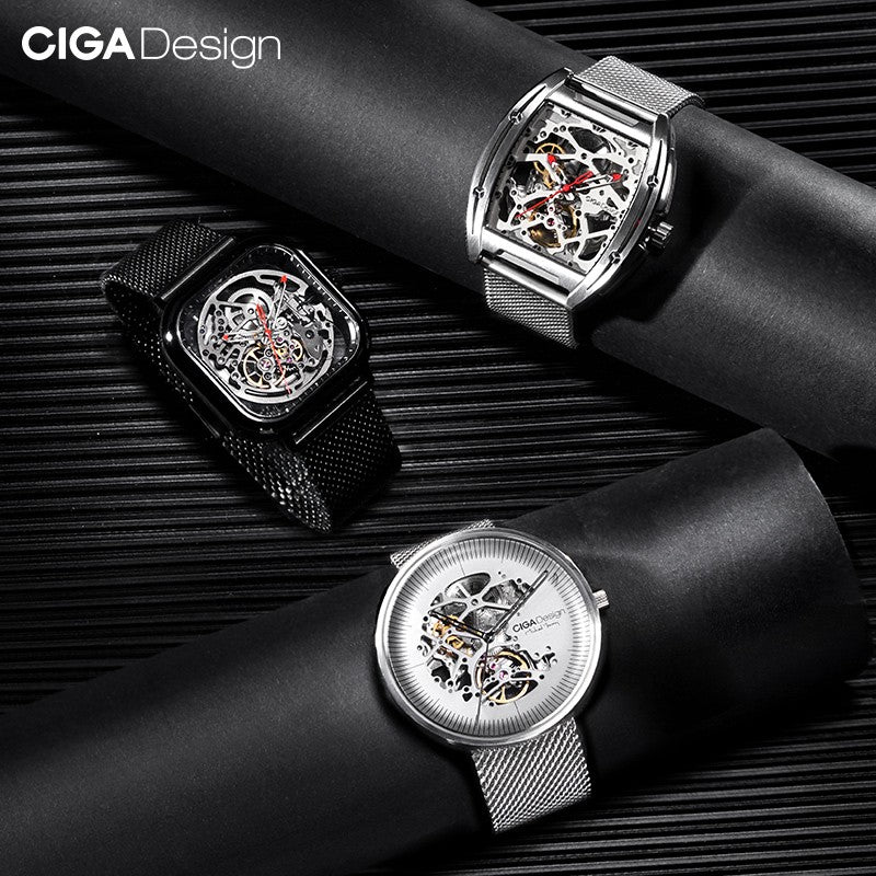 CIGA design Milanese stainless steel quick-release strap