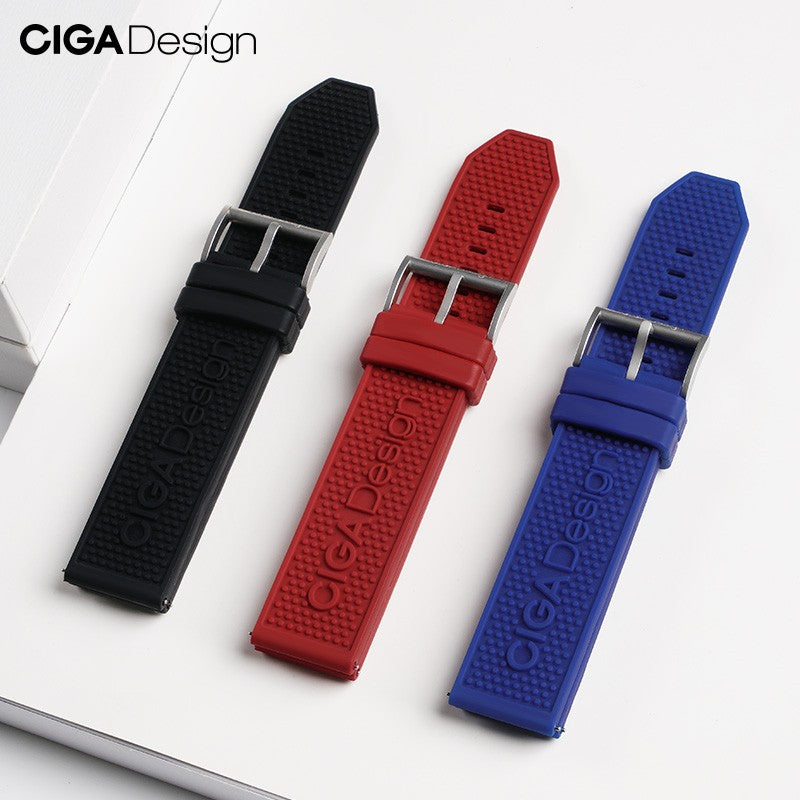 CIGA design Skeleton Cask Mechanical Strap Quick Release Silicone Strap