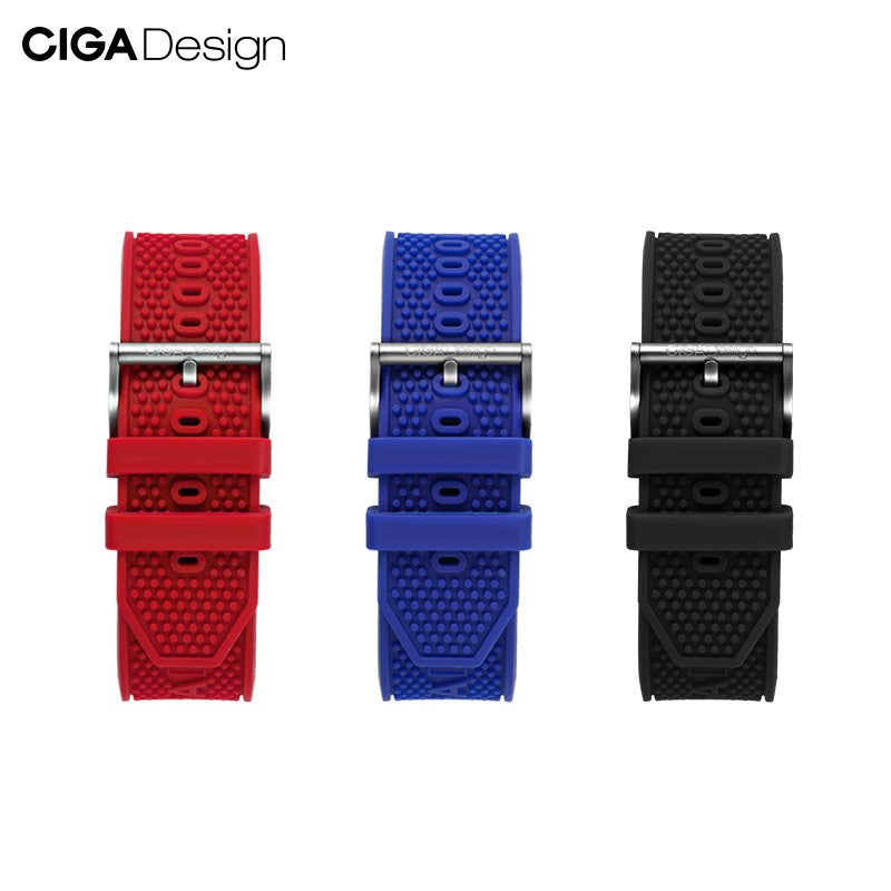 CIGA design Skeleton Cask Mechanical Strap Quick Release Silicone Strap