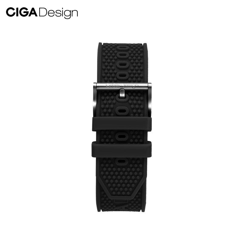 CIGA design Skeleton Cask Mechanical Strap Quick Release Silicone Strap