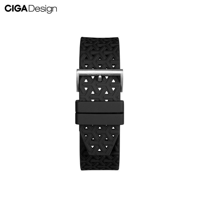 CIGA design Skeleton Cask Mechanical Strap Quick Release Silicone Strap